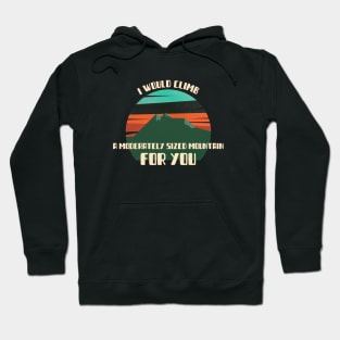 I Would Climb a Moderately Sized Mountain For You Hoodie